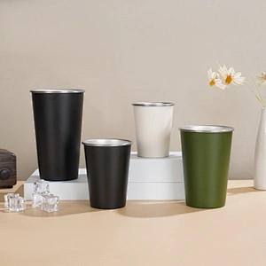 260 ml 350 ml 500 ml 700 ml single wall stainless steel beer,tea, coffee cups